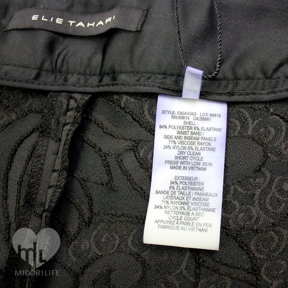 ELIE TAHARI Floral Inlay Matilda Pant - Picture 6 of 8